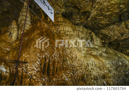 Gujo Hachiman Otaki Cave, inside the cave, Otaki Curtain 117803784