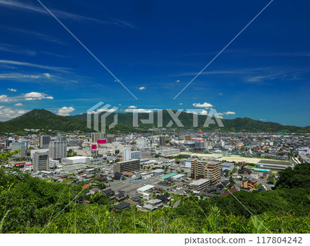 從桑山看防府市、市區 117804242