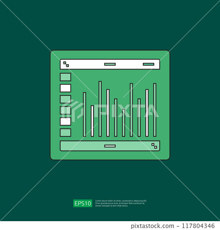 Spreadsheet flat outline icon flat illustration. Financial accounting report concept. office things for planning and accounting, analysis, audit, project management, marketing, research vector Spreadsheet flat outline icon flat illustration. Financial accounting report concept. office things for planning and accounting, analysis, audit, project management, marketing, research vector 117804346
