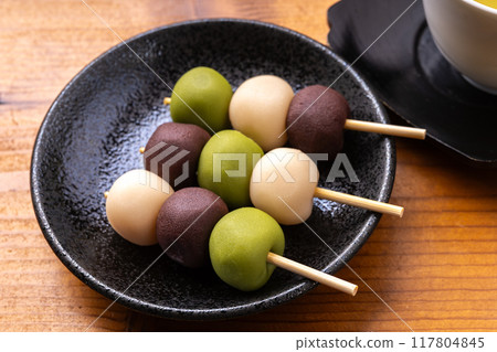 Skewers dumplings Skewers dumplings 117804845