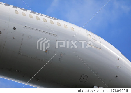 Passenger plane taking off and landing image Passenger plane taking off and landing image 117804956