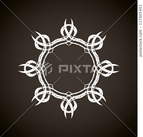 Vignette. Vector drawing 117805401