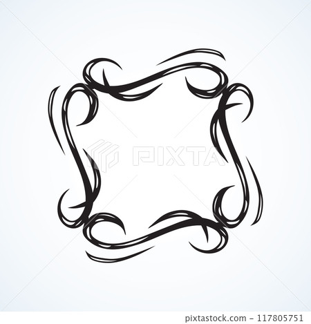 Vignette. Vector drawing 117805751