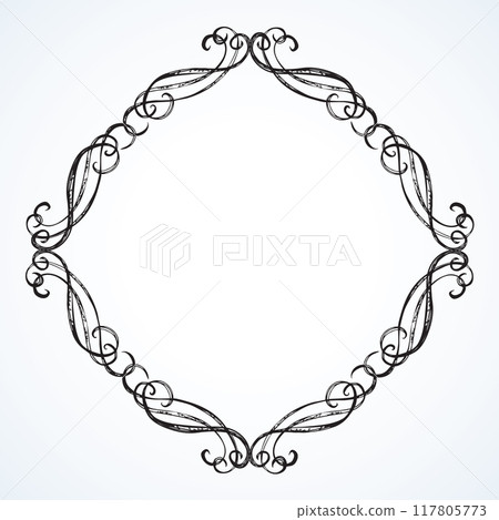 Vignette. Vector drawing 117805773