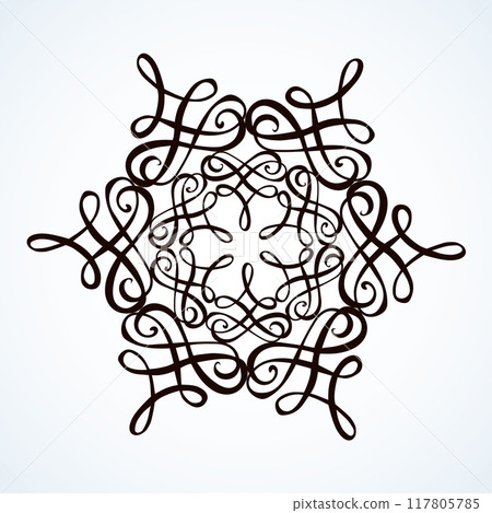 Vignette. Vector drawing 117805785
