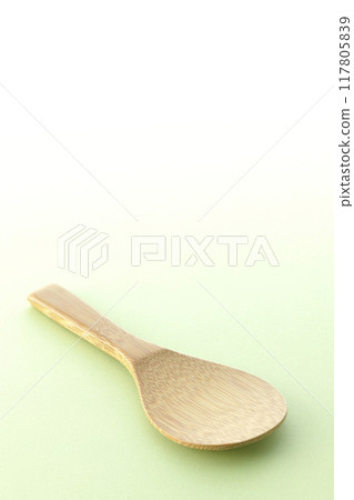 Single shot of a rice scoop Single shot of a rice scoop 117805839