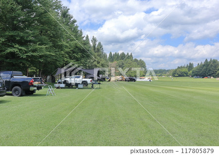 Tents on the lawn 117805879