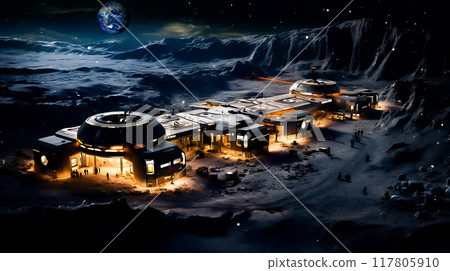 Moon base: Detailed CG 117805910