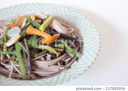 冷卻的Wakaba蕎麥麵 冷卻的Wakaba蕎麥麵 117805956