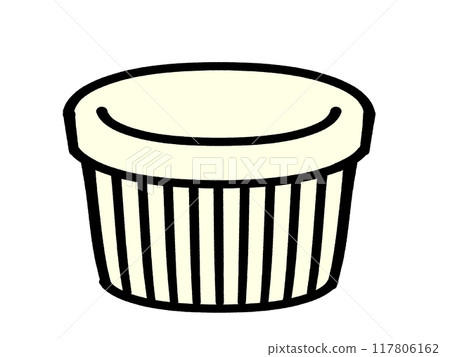 Dip dish illustration material 117806162