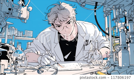 公司或大學的實驗室：化學實驗室 117806197