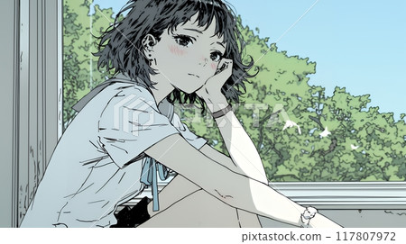 Young woman feeling lonely 117807972