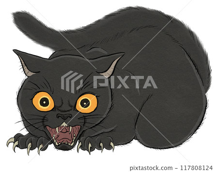 Illustration of a ghost cat 117808124