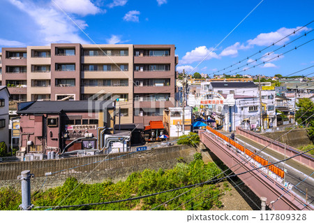 日本橫濱城市景觀,八月。和田町站前相鐵和田町商店街景觀=2020年8月24日 日本橫濱城市景觀,八月。和田町站前相鐵和田町商店街景觀=2020年8月24日 117809328