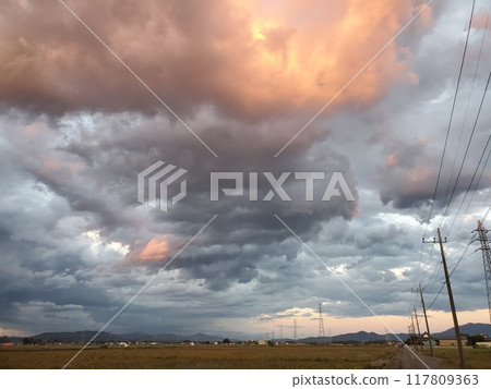 An ominous sky at dusk -1 117809363