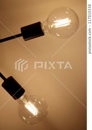 Vintage style ceiling light with LED bulbs Vintage style ceiling light with LED bulbs 117810338