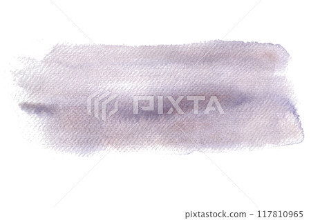 Watercolor purple-peach splash granulated textured abstract background. Hand drawn high quality illustration. The color splashing in water on the paper. Designed for cards, logo and banner design 117810965