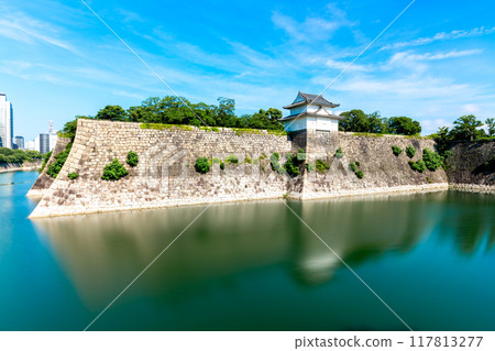 大阪城,南外護城河東側第一砲的景色 大阪城,南外護城河東側第一砲的景色 117813277
