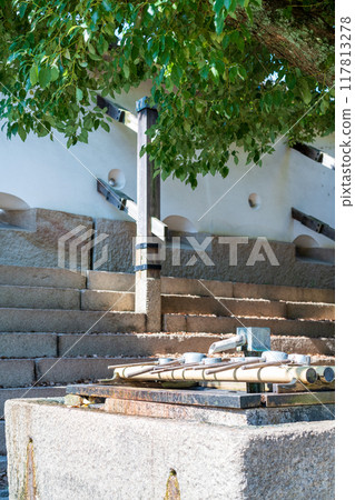 大阪城、銀名水井筒 117813278