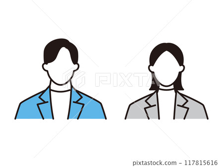 穿著休閒辦公服的商務人士 穿著休閒辦公服的商務人士 117815616