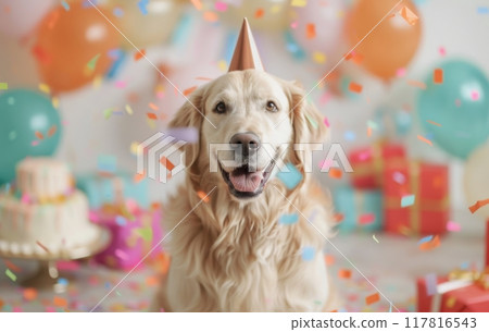 Golden Retriever Birthday Party 117816543