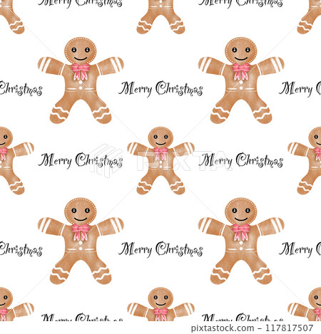 cute seamless pattern background for Christmas celebration 117817507