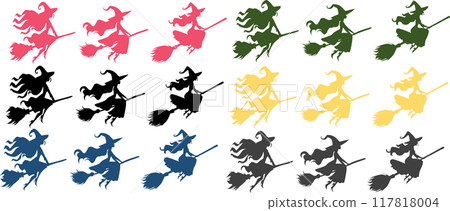 Witch illustration (Halloween) 117818004