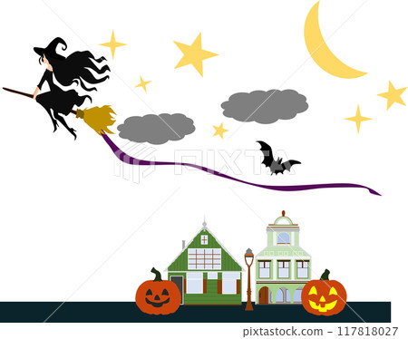 女巫插圖（萬聖節） 117818027