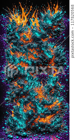 explosion, colorful, background 117820568