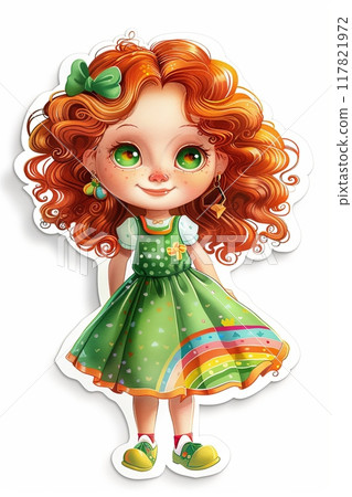 cartoon character with red hair and green dress Lu Shaotang | Funko Pop | Sakamoto Days | Collectibles
