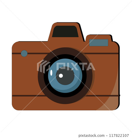 Camera tripod icon and Movie camera on a tripod. Making a movie single icon in monochrome style vector symbol stock illustration web. Camera tripod icon and Movie camera on a tripod. Making a movie single icon in monochrome style vector symbol stock illustration web. 117822107