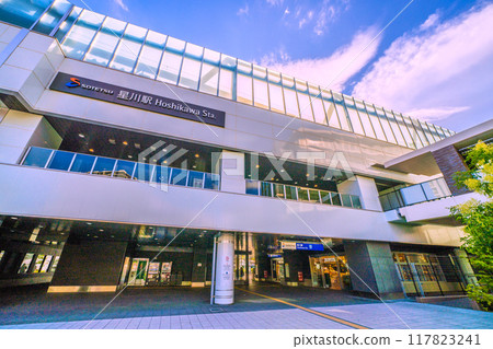 Yokohama cityscape in August, Japan. SOTETSU Hoshikawa Station and other areas seen from August 24, 2024 117823241