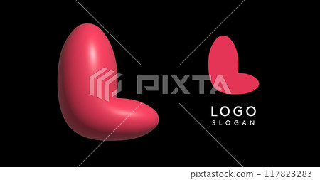 Inflatable letter L appealing 3D logo, glossy shiny bubble logotype for education and childish poster design, U2K brand identity, tech startup, eye-catching typographic. Vector illustration Inflatable letter L appealing 3D logo, glossy shiny bubble logotype for education and childish poster design, U2K brand identity, tech startup, eye-catching typographic. Vector illustration 117823283