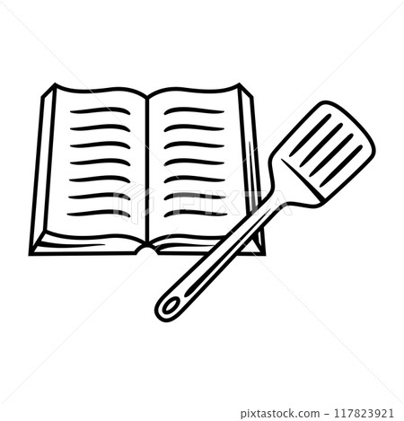 Illustration of kitchen utensils. Cooking tools for home and restaurant. 117823921