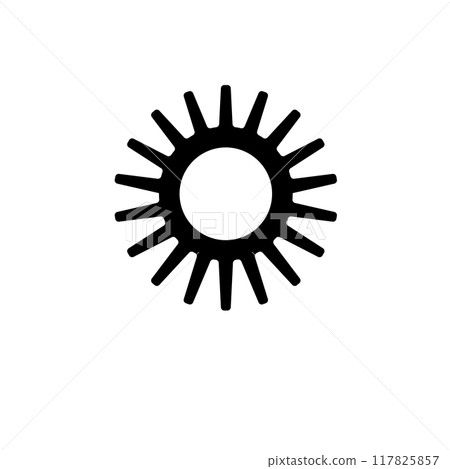 Ship Steering Wheel, Boat Rudder Solid Flat Vector Icon Isolated on White Background 117825857