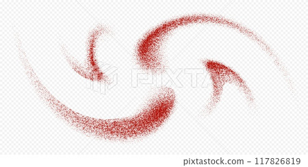 Chili powder splash, dried pepper explosion, flying spicy paprika burst, dynamic seasoning splatter. 117826819