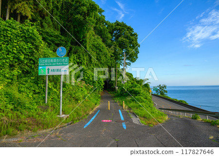 Kubiki Cycling Path in Summer [Joetsu City] 117827646