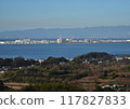 Distant view of Chubu Centrair International Airport - Winter 117827833