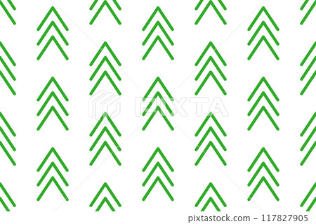 Christmas tree seamless pattern. Green candy zigzag stripes background. Christmas present pattern. Holiday lines backdrop. Xmas gift wrapping print. Vector Illustration on white background 117827905