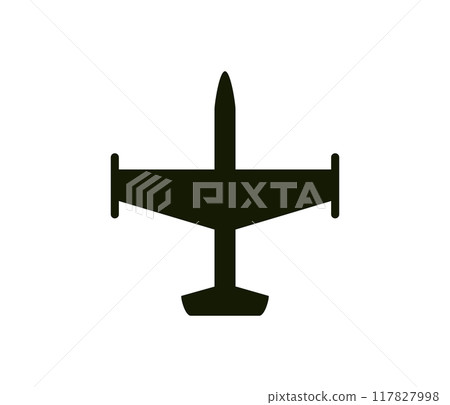 Plane icon airport sign black airplane silhouette vector image 117827998