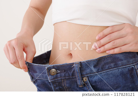 女性腹部苗條健康 女性腹部苗條健康 117828121