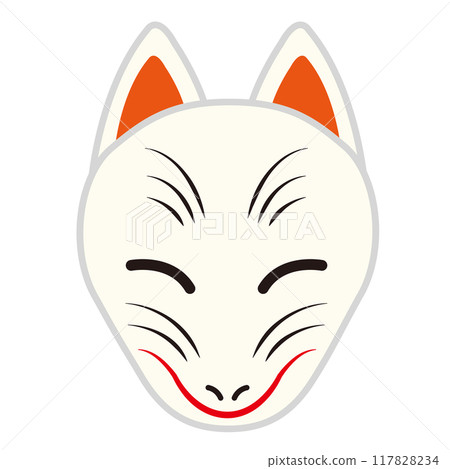 狐狸面具的插圖 117828234