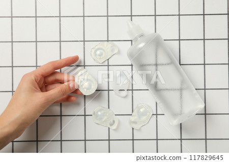 Contact lenses for eyes with lens liquid Contact lenses for eyes with lens liquid 117829645