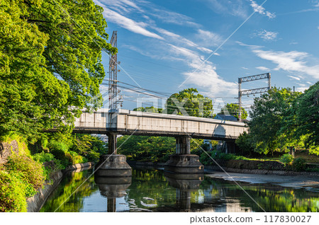 Horikawa River, Keihan Railway Bridge, Fushimi Ward, Kyoto City 117830027