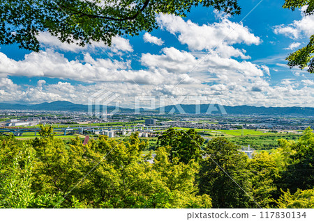 View from Otokoyama Observatory, Yawata City, Kyoto Prefecture View from Otokoyama Observatory, Yawata City, Kyoto Prefecture 117830134