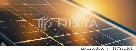 solar panels on a background of a solar panels 117831101
