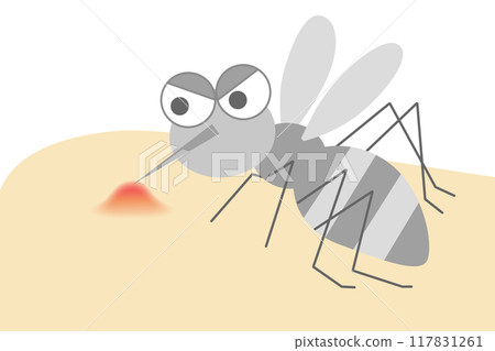 Cute mosquito illustration 117831261