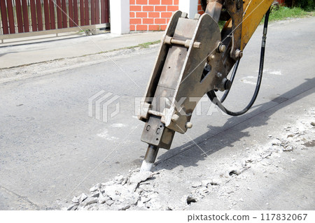 Backhoe drill head 3 117832067