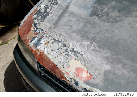 Old car hood 4 117832080