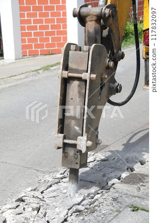 Backhoe drill head 1 Backhoe drill head 1 117832097